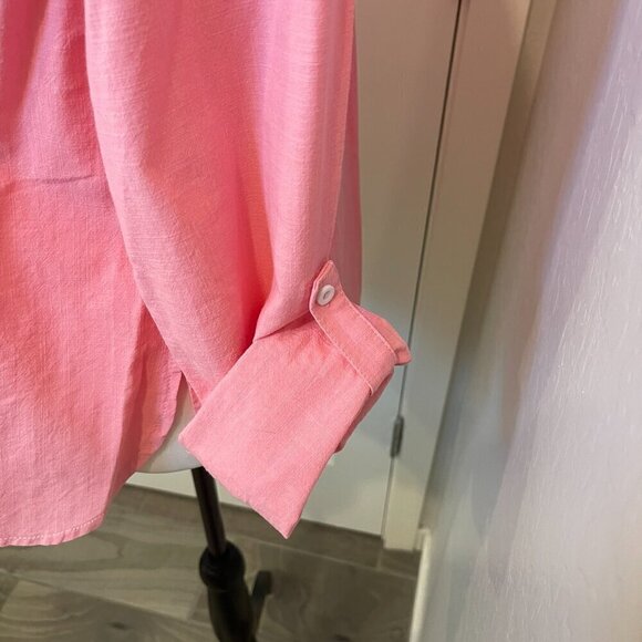 Boutique Brand Camp Style Top in Pink - Size Medium - NWT (0131) - Picture 8 of 10